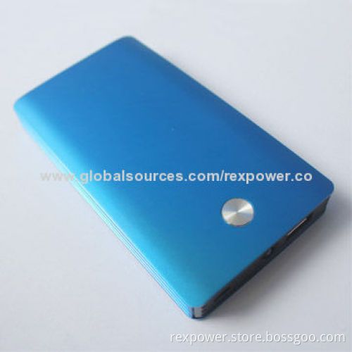 Power Bank for iPhone/Samsung/HTC/Nokia, 8,000mAh Capacity, 5V DC 1A Input, 5V DC 1 + 2.1A Output
